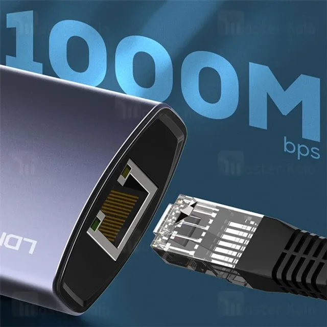 هاب 6 پورت تایپ سی الدینیو LDNIO DS-16U توان 100 وات - تصویر 6