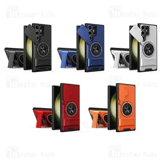 قاب ضد ضربه مگنتی Samsung Galaxy S22 ULTRA Magnetic Multifunctional Case دارای محافظ - تصویر 2