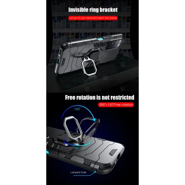 گارد ضد ضربه انگشتی Huawei Honor Play 4 KEYSION ShockProof Armor Ring - تصویر 4