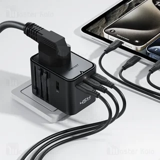 شارژر دیواری و مبدل برق ایس فست ACEFAST Z8 PD45W GaN Fast Charger توان 45 وات - تصویر 7