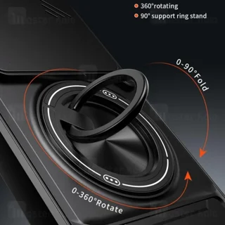 قاب ضد ضربه مگنتی Xiaomi Redmi Note 14 4G Magnetic Multifunctional Case دارای محافظ دوربین - تصویر 2