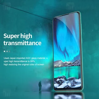 محافظ صفحه شیشه ای نیلکین Xiaomi Redmi Note 9 / Redmi 10x 4G Nillkin H+ Pro + محافظ لنز - تصویر 8