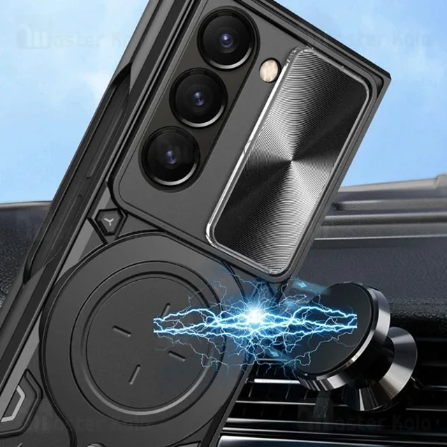 قاب ضد ضربه مگنتی سامسونگ Samsung Galaxy Z Fold6 Magnetic Support Case دارای محافظ دوربین - تصویر 4