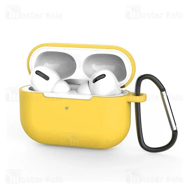 کاور محافظ سیلیکونی هندزفری اپل Apple AirPods 3 Silicone Case دارای قلاب آویز - تصویر 3