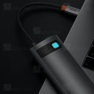 هاب 7 پورت بیسوس Baseus Metal Gleam B00030708811 توان 100 وات - تصویر 6