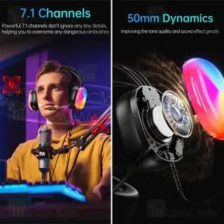 هدفون اوی GM-11 با اتصال هم‌زمان USB و جک صدا