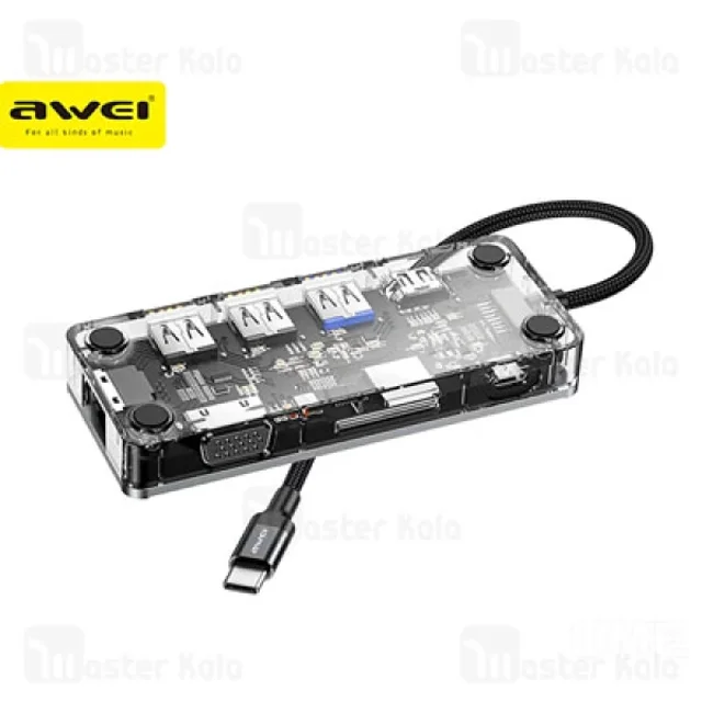 هاب چندکاره اوی HUB-3 دارای HDMI و VGA