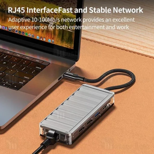 هاب آلیاژ روی اوی HUB-3 با رابط تایپ سی