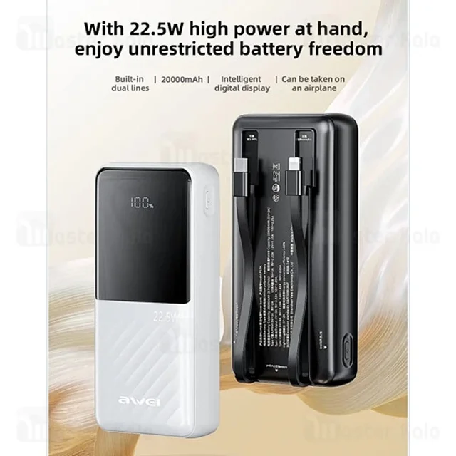 پاوربانک 20000 اوی Awei P57K توان 22.5 وات - تصویر 7