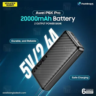پاوربانک 20000 اوی Awei P6K Pro توان 12 وات - تصویر 3