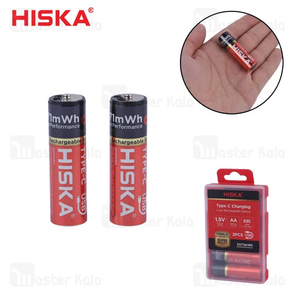 پک 2 تایی باتری قلمی هیسکا Hiska H16-AA2