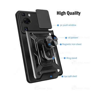 گارد محافظ ضد ضربه انگشتی Huawei P60 / P60 Pro SHUNIJA Case دارای محافظ دوربین - تصویر 7