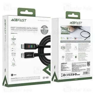 کابل Type-C به Type-C ایس فست ACEFAST C7-03 طول 1.2 متر توان 100 وات - تصویر 7