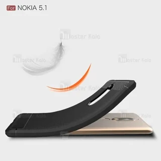قاب طرح فیبر کربنی نوکیا Nokia 5.1 2018 Rugged Armor Fiber Carbon - تصویر 7