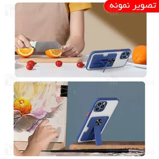 قاب محافظ سامسونگ Samsung Galaxy A72 / A72 5G Durable Case + جاکارتی و استند - تصویر 4