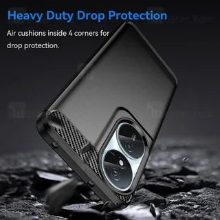قاب فیبر کربنی هانر Honor X7b / Play 50 Plus Rugged Armor Fiber Carbon - تصویر 4