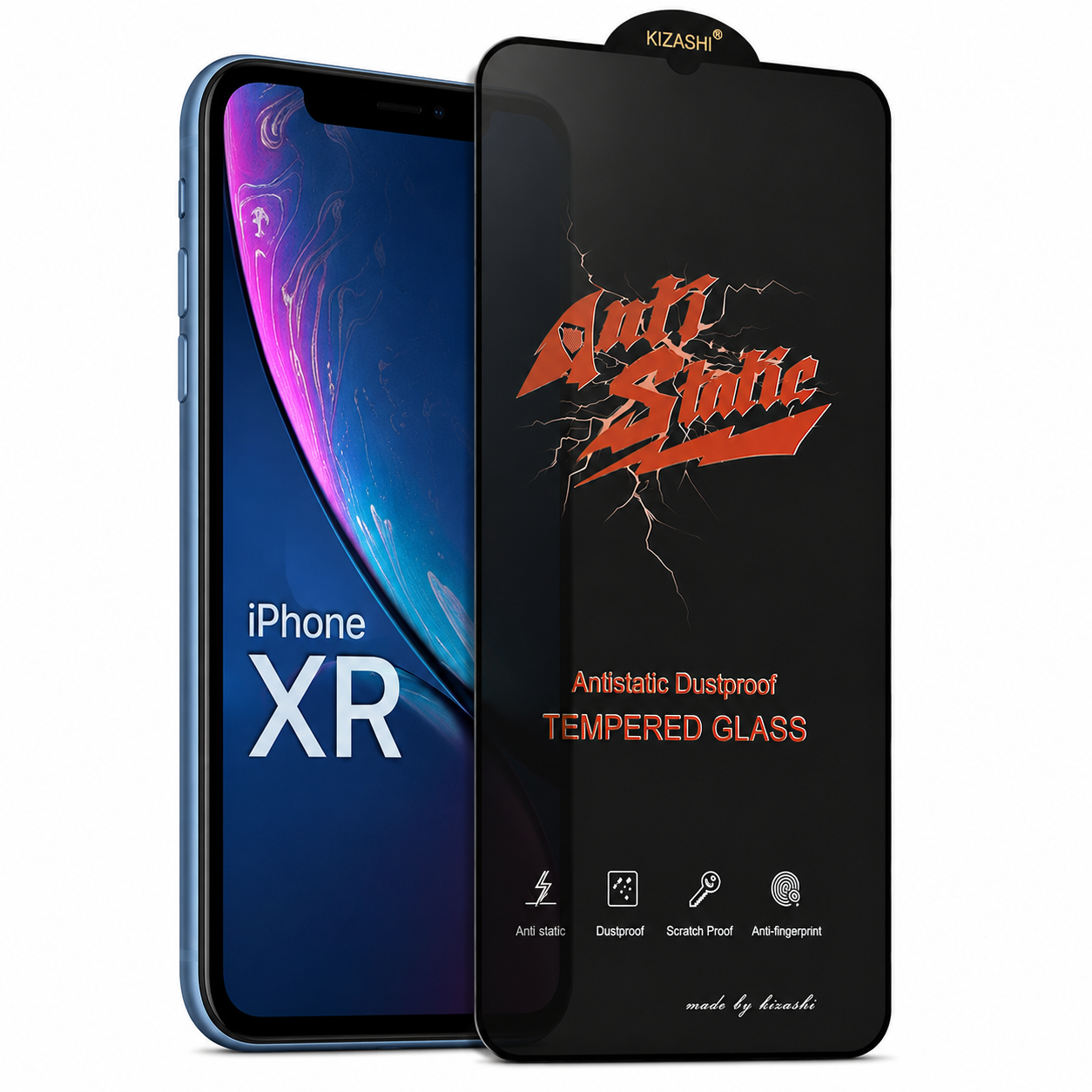 گلس (محافظ صفحه) کیزاشی Anti Static ویژه iphone XR