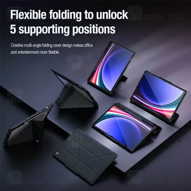 کاور چرمی هوشمند نیلکین سامسونگ Samsung Tab S9 Ultra / S10 Ultra Nillkin Bumper Leather - تصویر 5