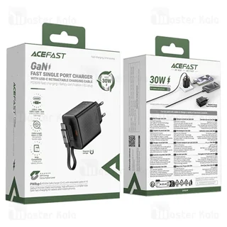 شارژر دیواری ایس فست ACEFAST A110 PD30W Fast Charger توان 30 وات همراه با کابل جمع شونده - تصویر 7