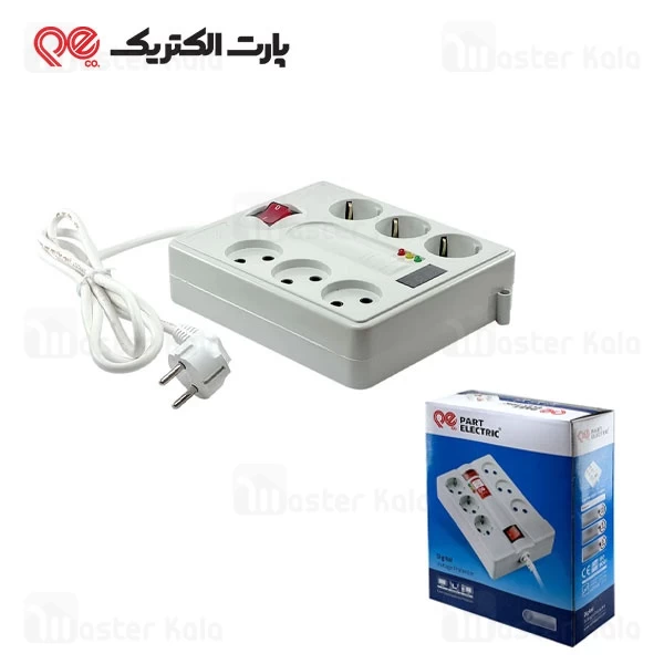 چند راهی و محافظ برق پارت الکتریک Part Electric PE2160 طول 5 متر