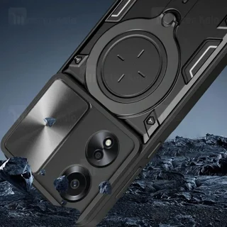 قاب ضد ضربه مگنتی اوپو Oppo A58 4G Magnetic Support Case دارای محافظ دوربین - تصویر 3