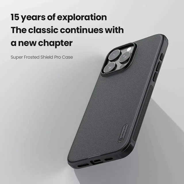 قاب نیلکینن مشکی مدل Super Frosted Shield Pro آیفون 16 پرو و آیفون 16 پرو مکس - تصویر 8