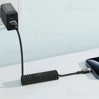 کابل Type-C فنری ایس فست ACEFAST C14-04 طول 1.2 متر توان 15 وات - تصویر 6
