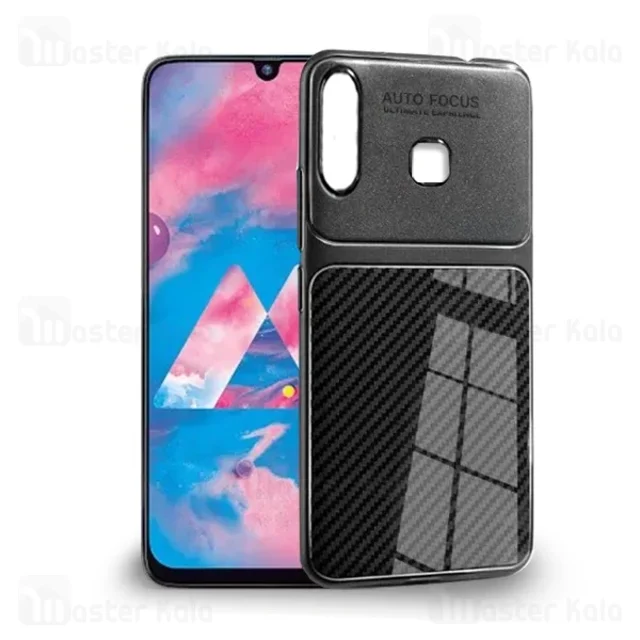 قاب ژله ای طرح چرم فیبر کربنی Samsung Galaxy M30 Auto Focus Fiber Carbon - تصویر 2