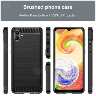قاب فیبر کربنی سامسونگ Samsung Galaxy A04 Rugged Armor Fiber Carbon - تصویر 3