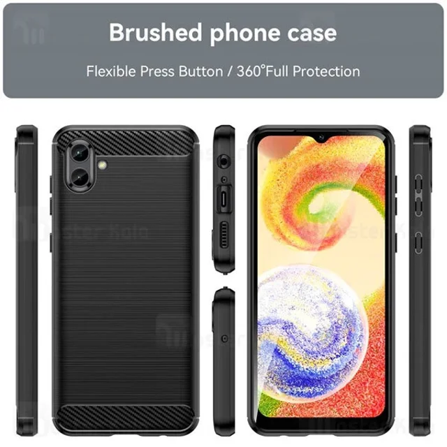 قاب فیبر کربنی سامسونگ Samsung Galaxy A04 Rugged Armor Fiber Carbon - تصویر 3