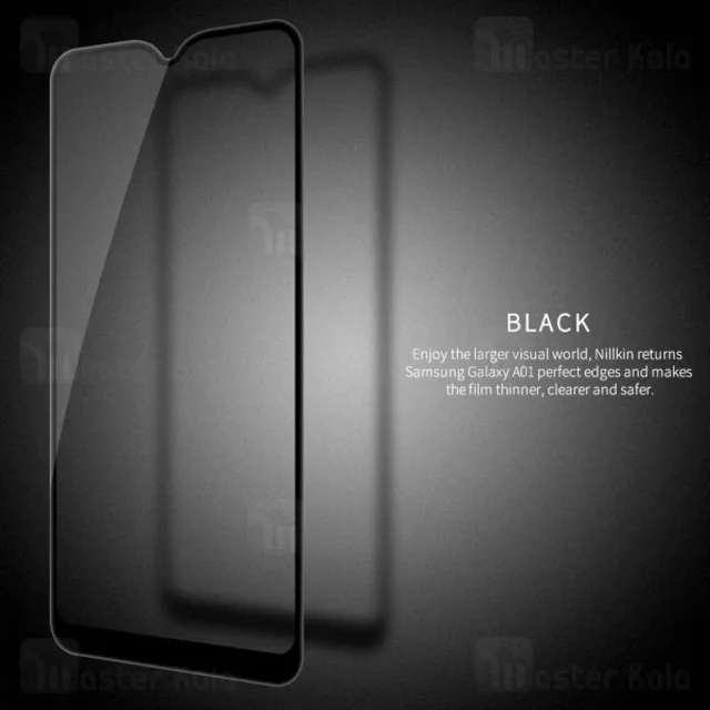 محافظ صفحه شیشه ای تمام صفحه تمام چسب سامسونگ Samsung Galaxy A01 / A015 Nillkin CP+ Pro - تصویر 7