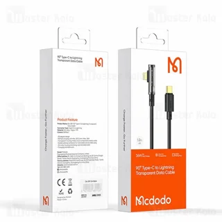 کابل لایتنینگ به Type C مک دودو Mcdodo CA-3390 توان 36 وات طول 1.2 متر - تصویر 7