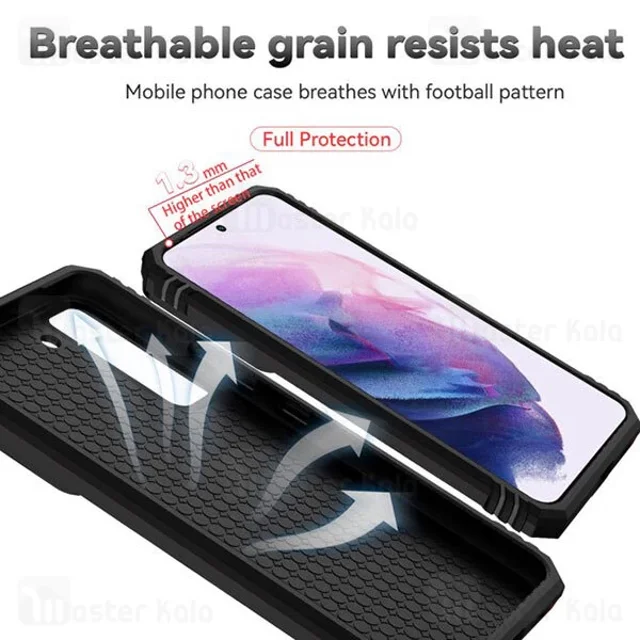 گارد محافظ ضد ضربه انگشتی سامسونگ Samsung Galaxy S22 Plus SHUNIJA Armor Case دارای محافظ - تصویر 5