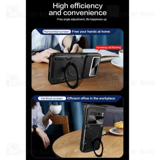 قاب ضد ضربه مگنتی گوگل Google Pixel 8 Pro Magnetic Support Case دارای محافظ دوربین - تصویر 6