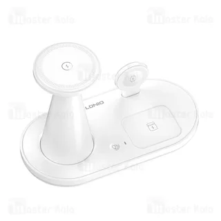 استند و شارژر وایرلس چند کاره مگنتی الدینیو Ldnio WL01 توان 15 وات با قابلیت شارژ اپل واچ - تصویر 5