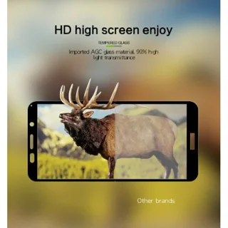 محافظ صفحه شیشه ای تمام صفحه تمام چسب هواوی Huawei Y5 Prime 2018/Y5 2018 9D Glass - تصویر 4