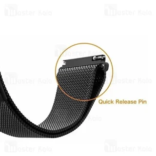 بند فلزی ساعت هوشمند شیائومی Xiaomi Amazfit GTS / GTS 2 / GTS 2e Stainless Steel Milanese - تصویر 4