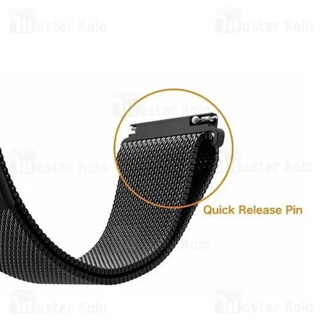 بند فلزی ساعت هوشمند شیائومی Xiaomi Amazfit GTS / GTS 2 / GTS 2e Stainless Steel Milanese - تصویر 4