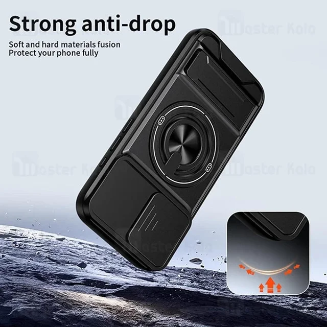 قاب ضد ضربه مگنتی Apple iPhone 16 Magnetic Multifunctional Case دارای محافظ دوربین - تصویر 7