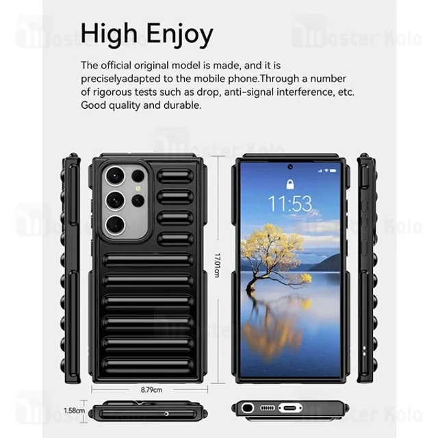 قاب پافر ضد ضربه سامسونگ Samsung Galaxy S23 Ultra TPU Capsule Shockproof - تصویر 5
