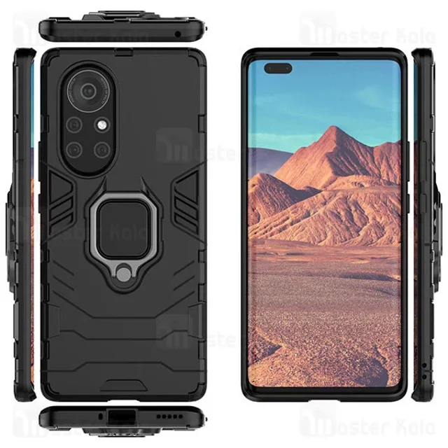 گارد ضد ضربه انگشتی Huawei Nova 8 Pro 5G Black Panther KEYSION ShockProof Armor Ring - تصویر 3