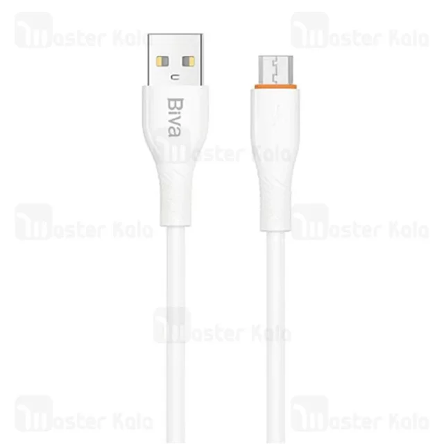 کابل میکرو یو اس بی بیوا Biva C-33M طول 1 متر شدت جریان 2.4 آمپر - تصویر 2