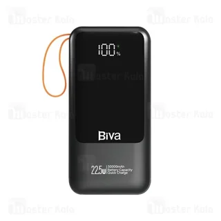پاوربانک 30000 بیوا Biva BP-022 Power Bank Digital Display توان 22.5 وات همراه با کابل - تصویر 2