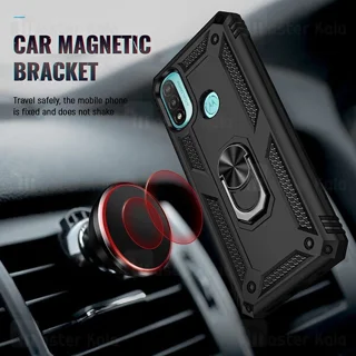 گارد محافظ ضد ضربه انگشتی موتورولا Motorola Moto E40 Armor Shockproof Case - تصویر 4