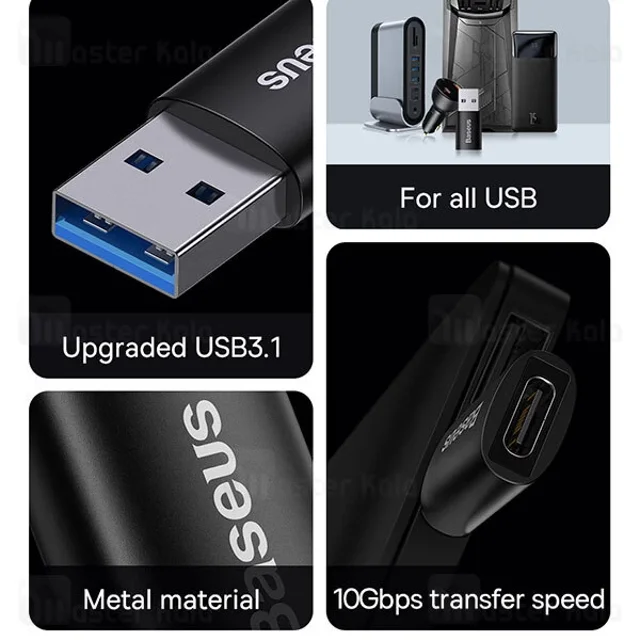 تبدیل OTG یو اس بی به Type-C بیسوس Baseus Ingenuity Series ZJJQ000101 - تصویر 5