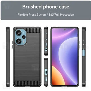 قاب فیبر کربنی شیائومی Xiaomi Poco F5 / Redmi Note 12 Turbo Rugged Armor Fiber Carbon - تصویر 7