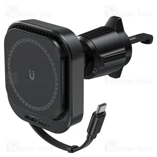 هولدر و شارژر وایرلس دریچه کولری مگ سیف ایس فست ACEFAST D32 توان 15 وات با کابل جمع شونده - تصویر 2