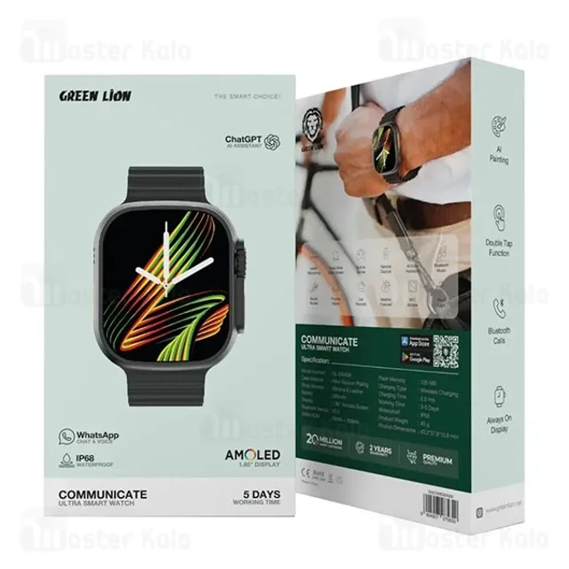 ساعت هوشمند گرین لاین Green Lion Communicate Ultra GNCOMSWABK - تصویر 7