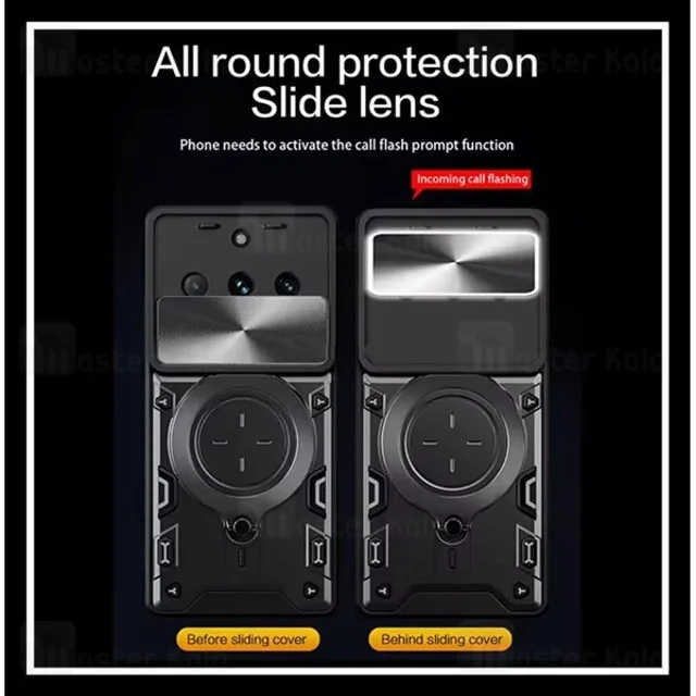 قاب ضد ضربه مگنتی Realme 11 5G China Magnetic Support Case دارای محافظ دوربین - تصویر 2