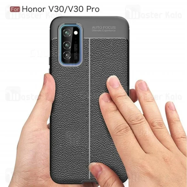 قاب محافظ ژله ای طرح چرم هواوی Huawei Honor V30 / V30 Pro Auto Focus - تصویر 3